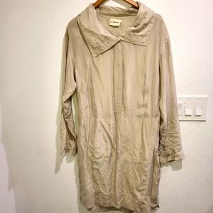 silk button-up dress